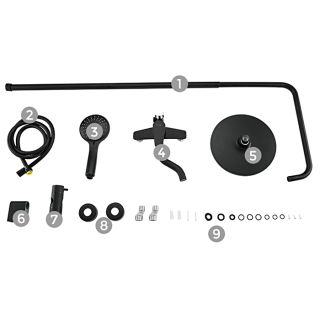 Душевая стойка Frap F2429 черный